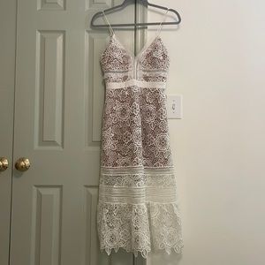 Self-Portrait lace guipure dress